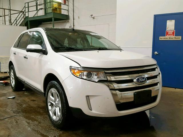 2FMDK3JC4BBB63933 - 2011 FORD EDGE SEL WHITE photo 1