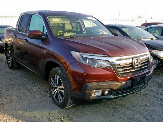 5FPYK3F43HB035628 - 2017 HONDA RIDGELINE BURGUNDY photo 1