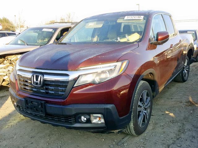 5FPYK3F43HB035628 - 2017 HONDA RIDGELINE BURGUNDY photo 2