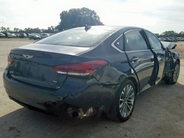 KMHGN4JE6HU194356 - 2017 GENESIS G80 BASE BLUE photo 4