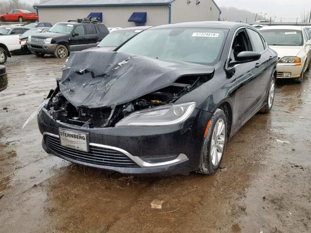 1C3CCCAB7FN652359 - 2015 CHRYSLER 200 LIMITE BLACK photo 2