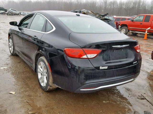 1C3CCCAB7FN652359 - 2015 CHRYSLER 200 LIMITE BLACK photo 3