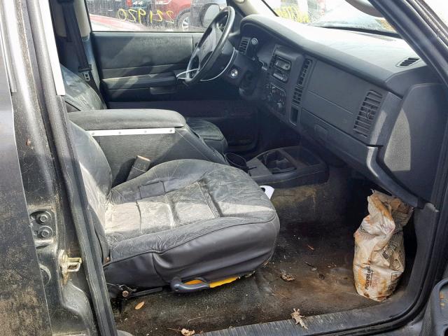 1B4HS38N42F133839 - 2002 DODGE DURANGO SP GRAY photo 5