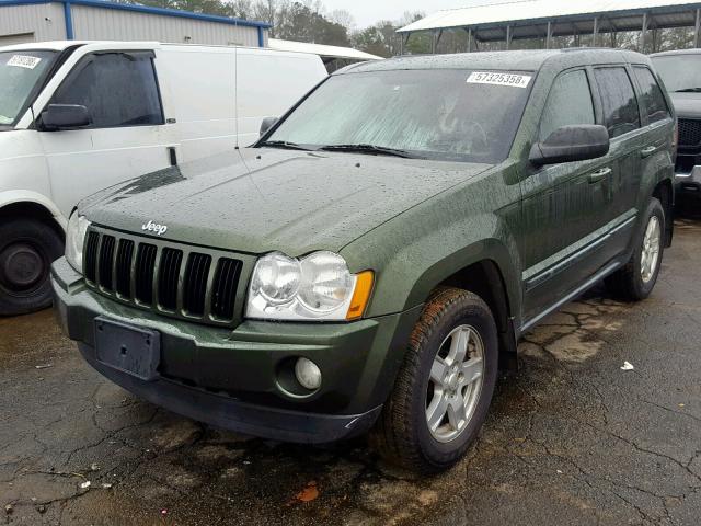 1J8GR48KX7C682064 - 2007 JEEP GRAND CHER GREEN photo 2