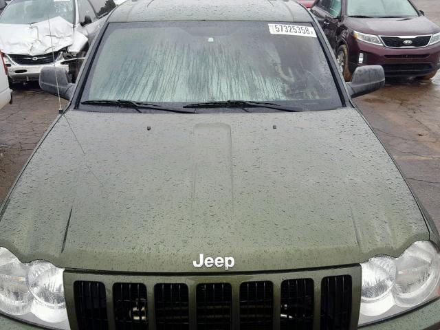 1J8GR48KX7C682064 - 2007 JEEP GRAND CHER GREEN photo 7