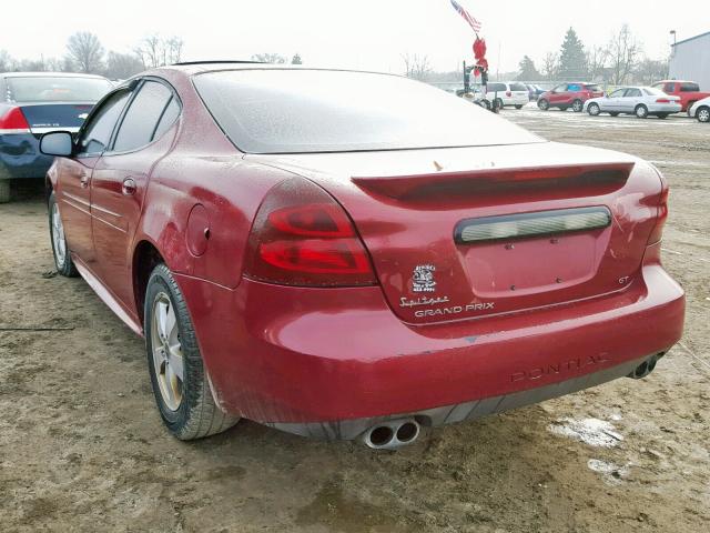 2G2WS522951155825 - 2005 PONTIAC GRAND PRIX მუქწითელი ფოტო 3
