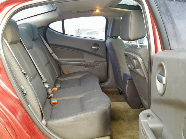 2G2WS522951155825 - 2005 PONTIAC GRAND PRIX მუქწითელი ფოტო 6