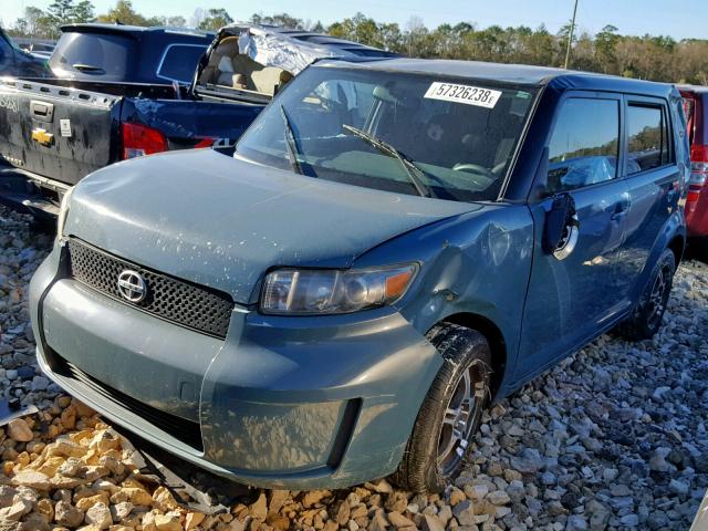 JTLKE50E581008057 - 2008 SCION XB TEAL photo 2