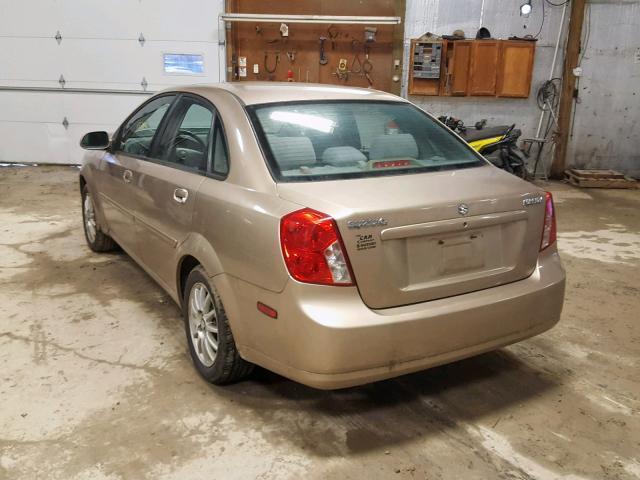 KL5JJ52Z24K013441 - 2004 SUZUKI FORENZA LX TAN photo 3