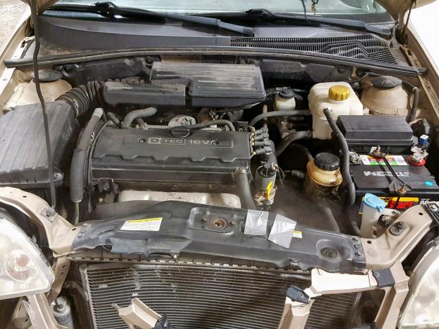 KL5JJ52Z24K013441 - 2004 SUZUKI FORENZA LX TAN photo 7