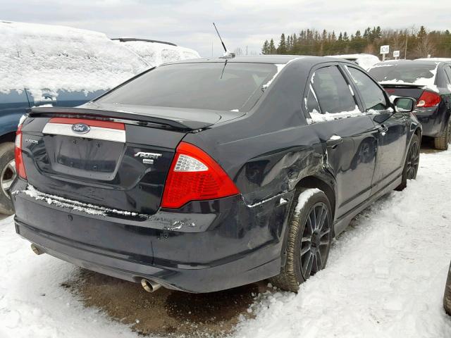 3FAHP0DC0AR102957 - 2010 FORD FUSION SPO BLACK photo 4