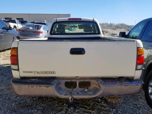 5TBJN3218YS123625 - 2000 TOYOTA TUNDRA WHITE photo 6