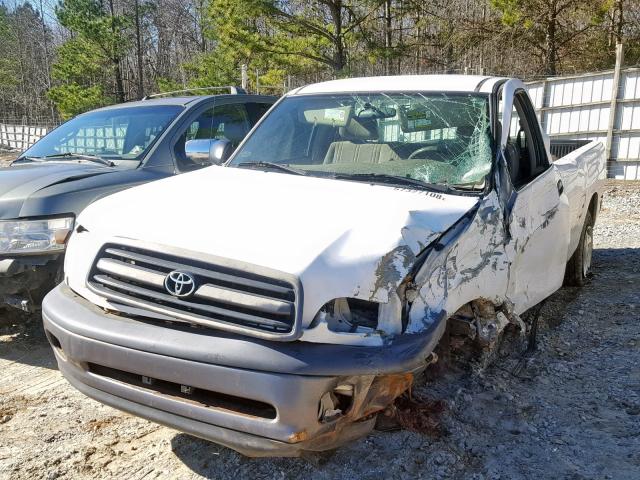 5TBJN3218YS123625 - 2000 TOYOTA TUNDRA WHITE photo 9