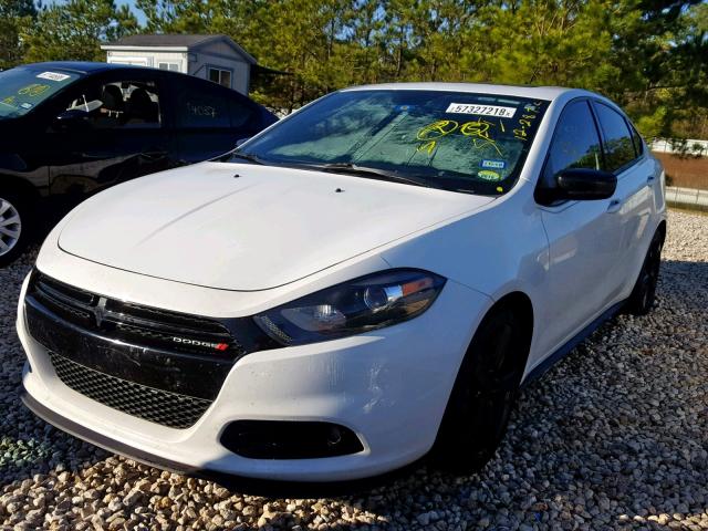 1C3CDFBBXFD166440 - 2015 DODGE DART SXT WHITE photo 2