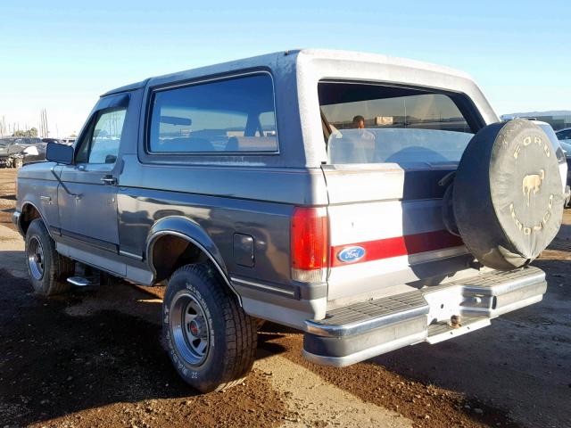 1FMEU15H8KLA56473 - 1989 FORD BRONCO U10 GRAY photo 3