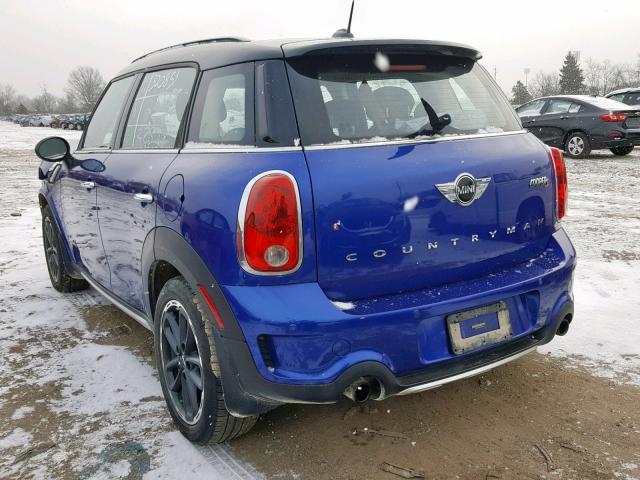 WMWZC5C59GWU00307 - 2016 MINI COOPER S C BLUE photo 3