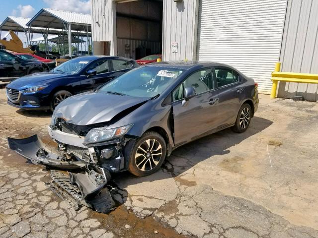 19XFB2F95DE025706 - 2013 HONDA CIVIC EXL GRAY photo 2