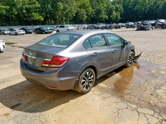 19XFB2F95DE025706 - 2013 HONDA CIVIC EXL GRAY photo 4