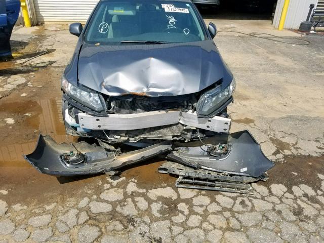 19XFB2F95DE025706 - 2013 HONDA CIVIC EXL GRAY photo 9