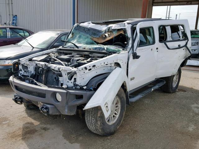 5GTDN136068281941 - 2006 HUMMER H3 WHITE photo 2