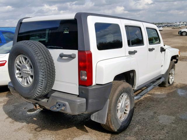 5GTDN136068281941 - 2006 HUMMER H3 WHITE photo 4