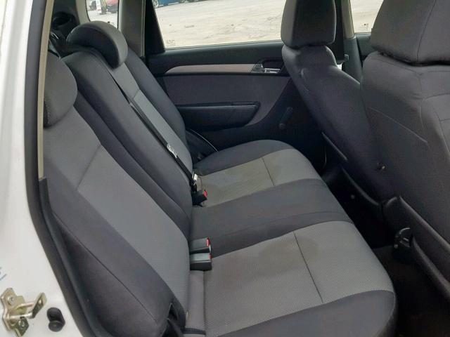 KL1TD66E79B390191 - 2009 CHEVROLET AVEO LS WHITE photo 6
