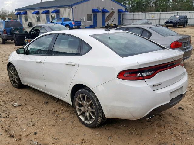 1C3CDFBB9FD213084 - 2015 DODGE DART SXT WHITE photo 3