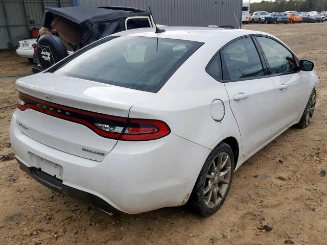 1C3CDFBB9FD213084 - 2015 DODGE DART SXT WHITE photo 4