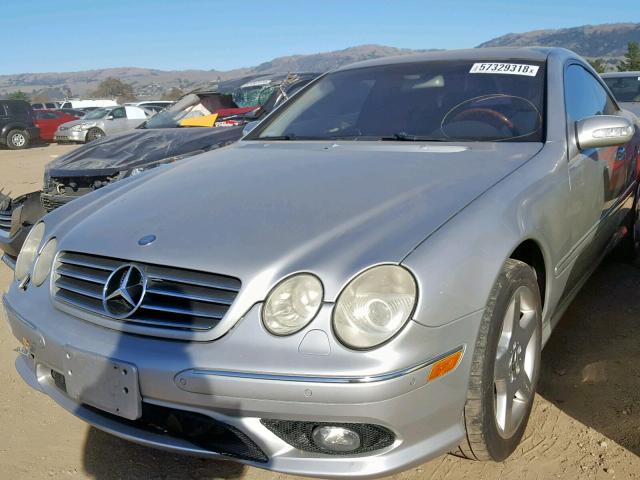 WDBPJ75J53A038276 - 2003 MERCEDES-BENZ CL 500 SILVER photo 2