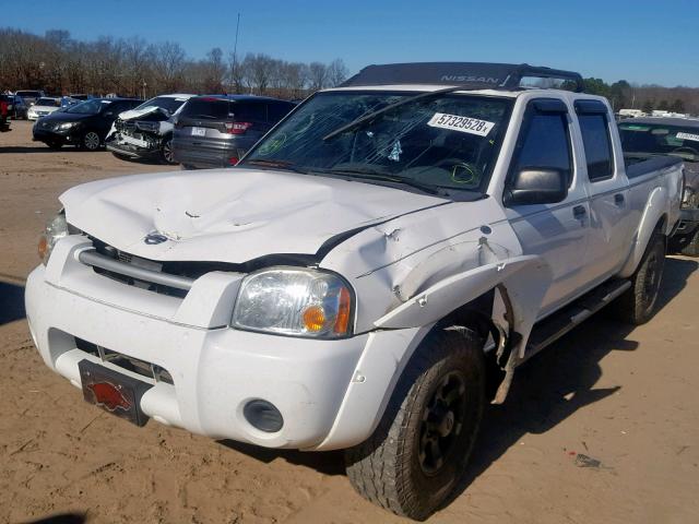 1N6ED29X04C434667 - 2004 NISSAN FRONTIER C WHITE photo 2