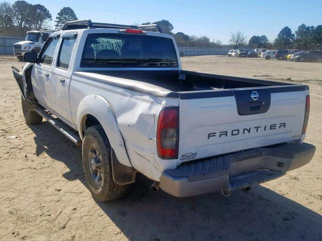 1N6ED29X04C434667 - 2004 NISSAN FRONTIER C WHITE photo 3