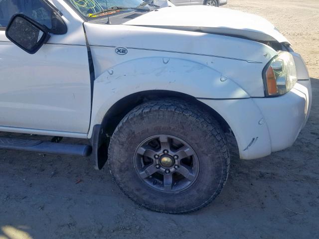 1N6ED29X04C434667 - 2004 NISSAN FRONTIER C WHITE photo 9