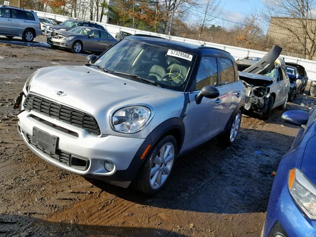 WMWZC5C52EWP38578 - 2014 MINI COOPER S C SILVER photo 2