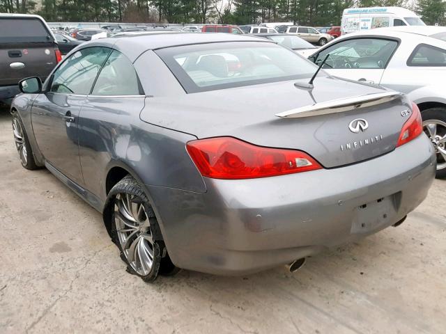 JN1CV6FE9DM772406 - 2013 INFINITI G37 SPORT GRAY photo 3