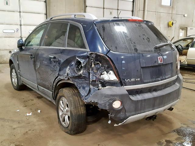 3GSCL33P79S576225 - 2009 SATURN VUE XE BLUE photo 3