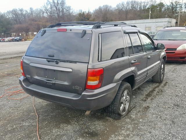 1J8GW58S54C384192 - 2004 JEEP GRAND CHER GRAY photo 4