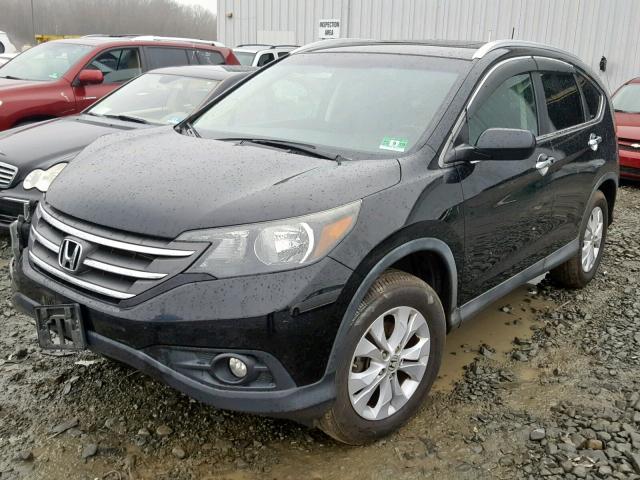 2HKRM4H79CH607915 - 2012 HONDA CR-V EXL BLACK photo 2