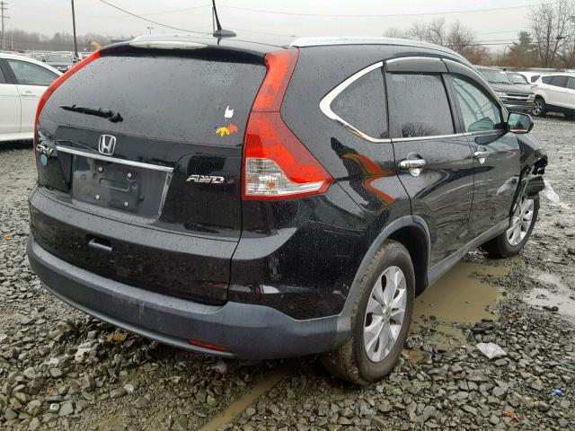 2HKRM4H79CH607915 - 2012 HONDA CR-V EXL BLACK photo 4