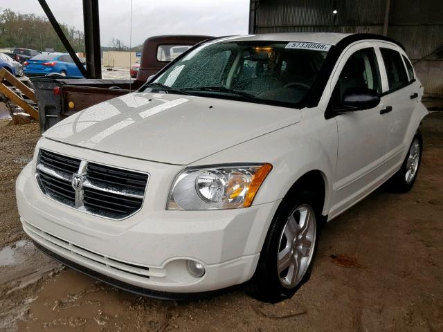 1B3HB48B27D407056 - 2007 DODGE CALIBER SX WHITE photo 2