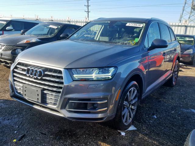 WA1VAAF70HD028408 - 2017 AUDI Q7 PRESTIG GRAY photo 2