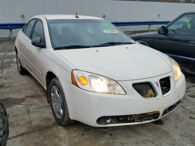 1G2ZF57B184253024 - 2008 PONTIAC G6 VALUE L WHITE photo 1