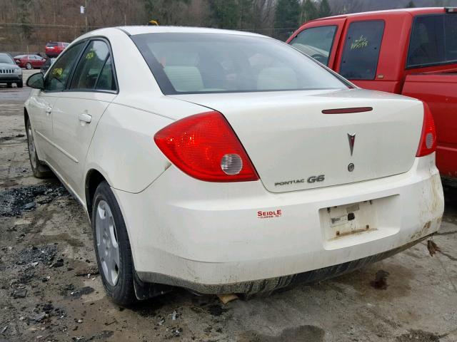 1G2ZF57B184253024 - 2008 PONTIAC G6 VALUE L WHITE photo 3