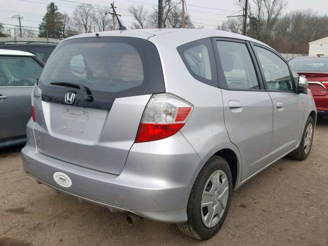 JHMGE8G32DC003435 - 2013 HONDA FIT SILVER photo 4