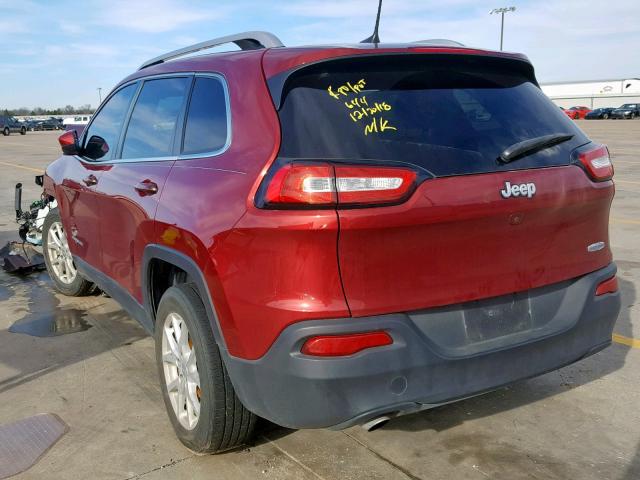 1C4PJLCB0GW291827 - 2016 JEEP CHEROKEE L RED photo 3