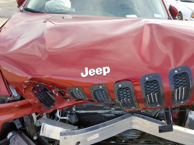 1C4PJLCB0GW291827 - 2016 JEEP CHEROKEE L RED photo 7