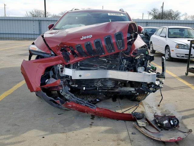 1C4PJLCB0GW291827 - 2016 JEEP CHEROKEE L RED photo 9