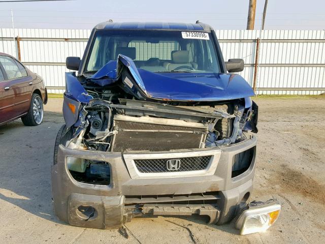 5J6YH28534L029272 - 2004 HONDA ELEMENT EX BLUE photo 9