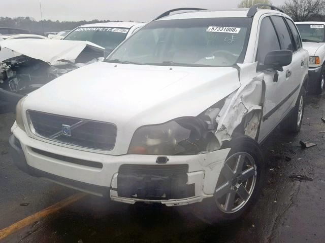 YV1CY59H741110419 - 2004 VOLVO XC90 WHITE photo 2