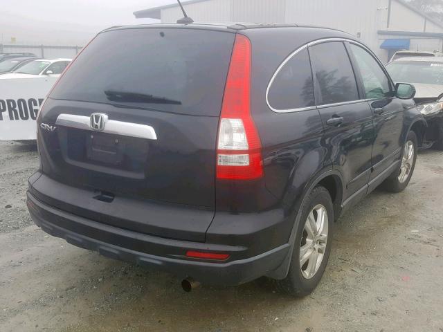 5J6RE3H77AL041795 - 2010 HONDA CR-V EXL BLACK photo 4