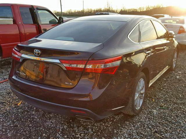 4T1BK1EB3DU032227 - 2013 TOYOTA AVALON BAS BURGUNDY photo 4